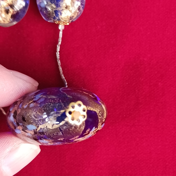 Vintage glass heart necklace - Picture 5 of 6